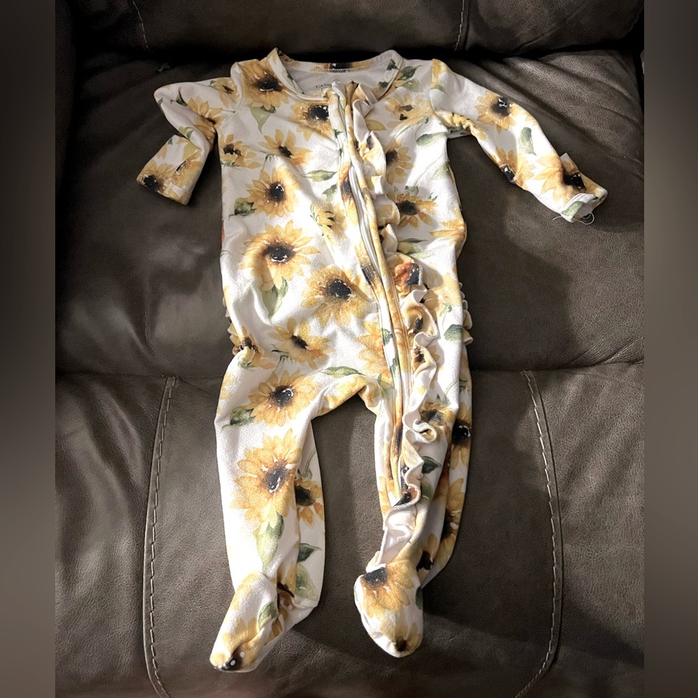 Caden Lane INFANT Sunflower Footie